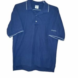 Columbia Navy Blue Short Sleeve Polo Shirt